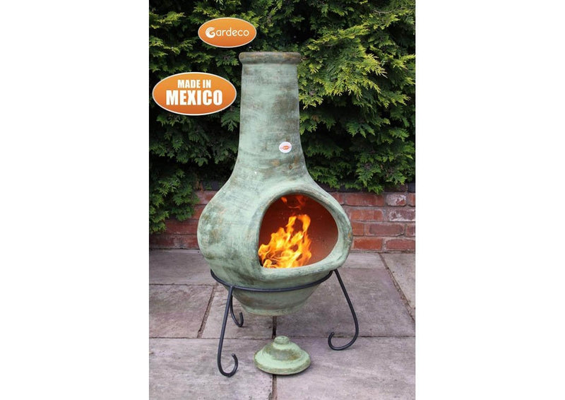 Jumbo Mexican Chimenea - Green - Tibor Range